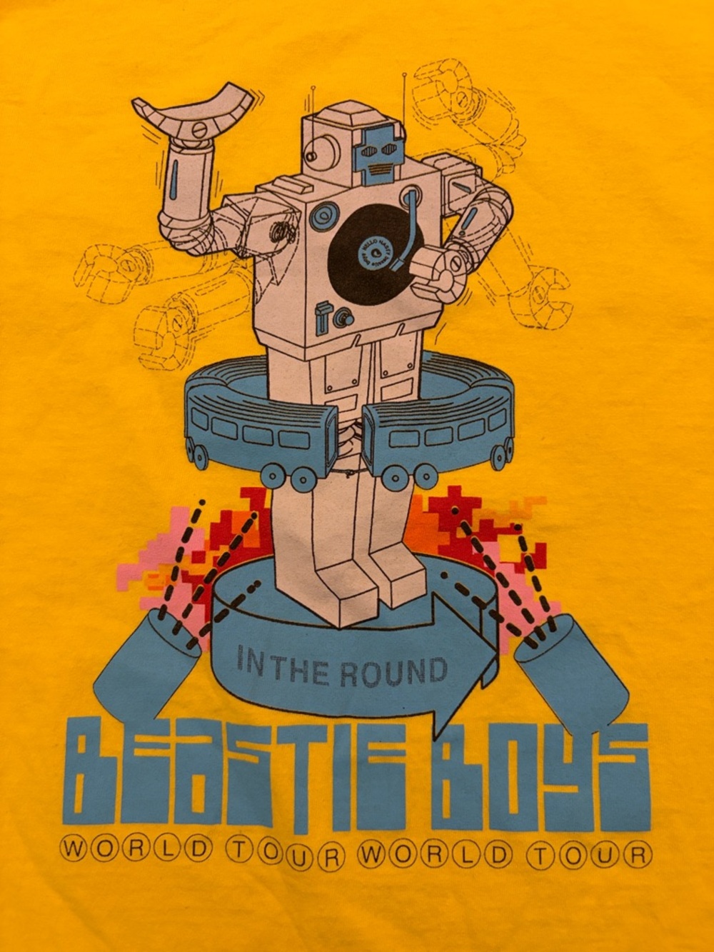 Beastie Boys, Kids Short Sleeve Tee with Robot Graphic